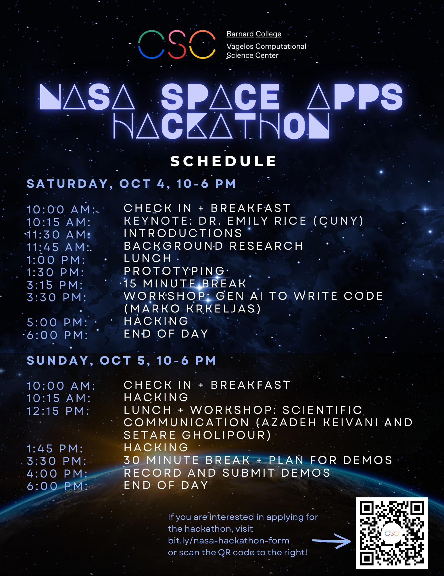 2025 nasa hackathon schedule
