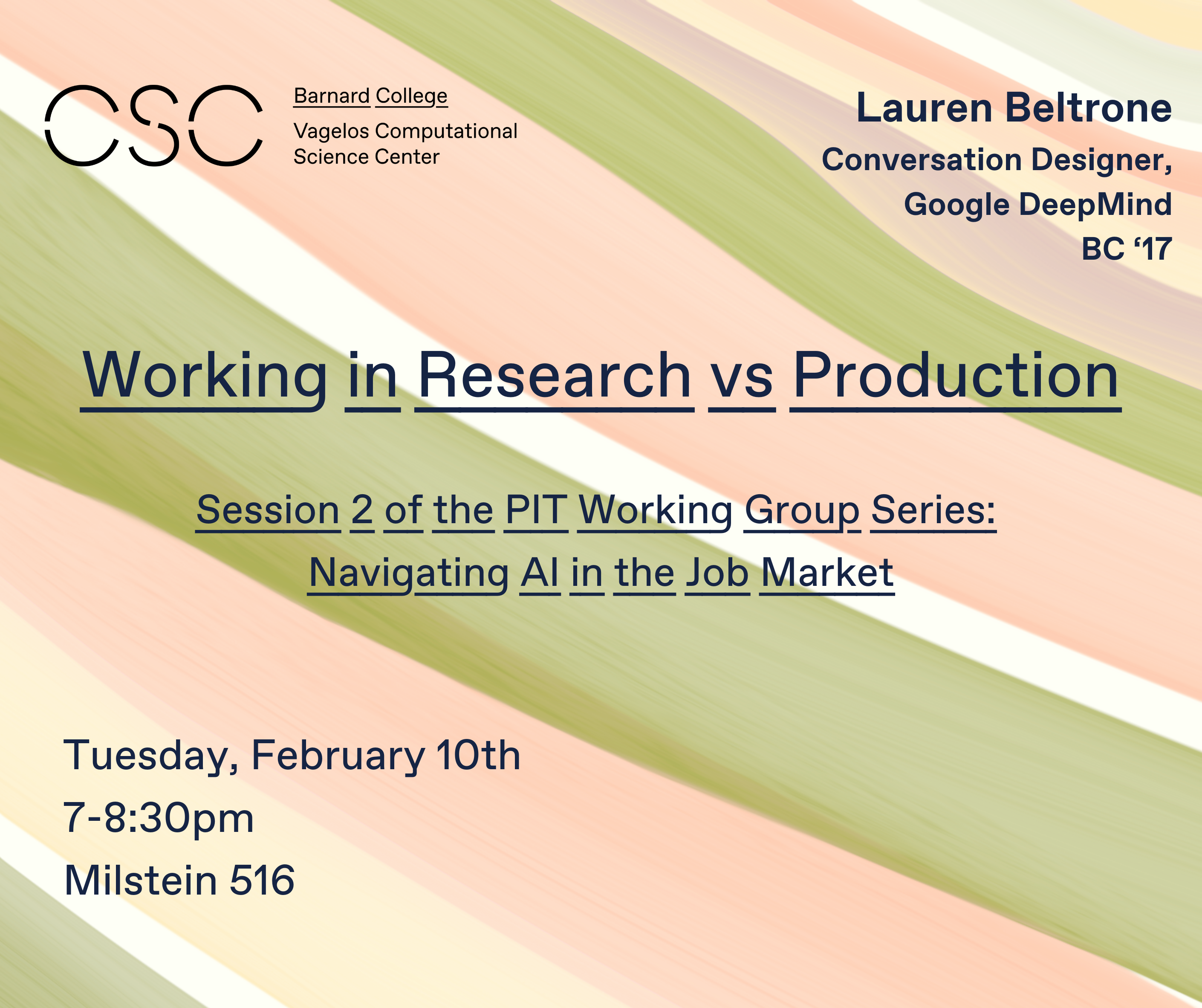 CSC PIT Working Group Series #2: Working in Research vs Production ...