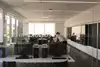 Shows CSC lab space with 24 computer stations and viz wall screens